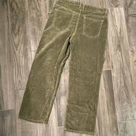Free People Green Corduroy Wide Leg Pants - Picture 5 of 7